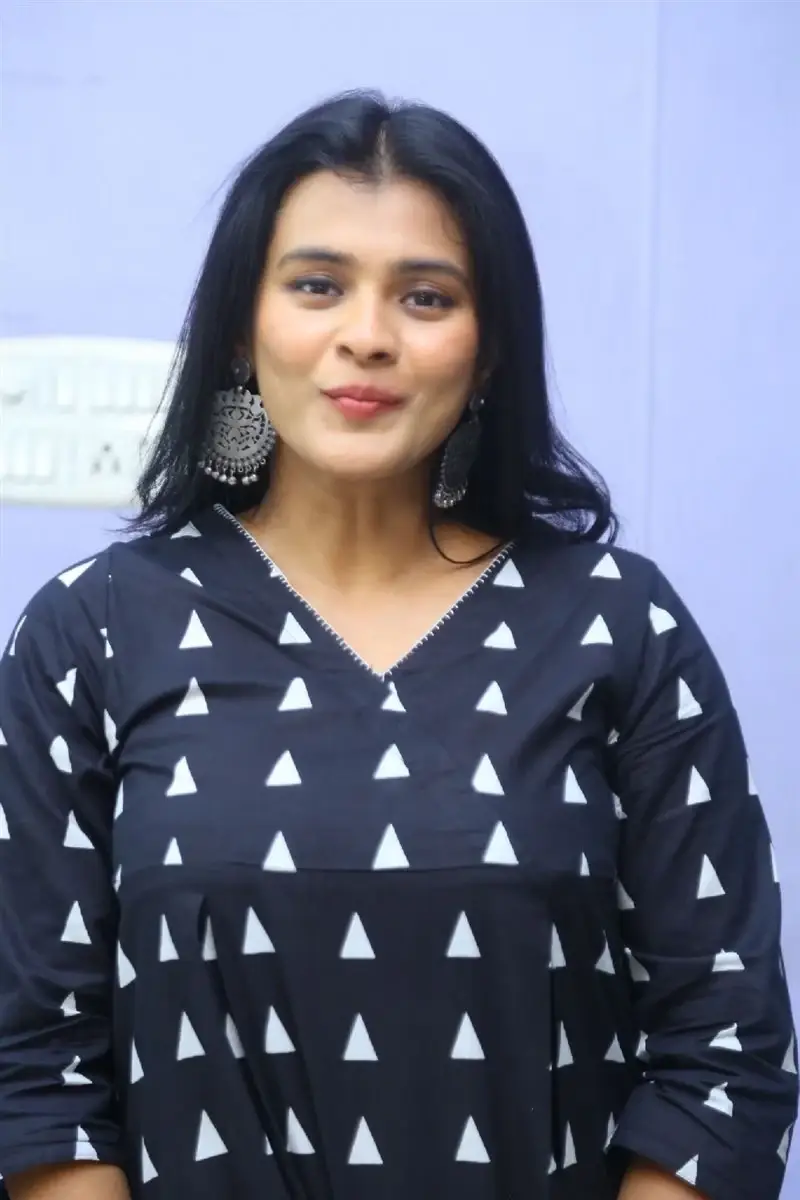 TELUGU ACTRESS HEBAH PATEL AT VYAVASTHA WEB SERIES THANKS MEET 15